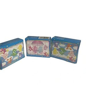 Care Bears 50 Pieces Retro Jigsaw Puzzle MEGA Brand 2006 Lot Of 3 RARE